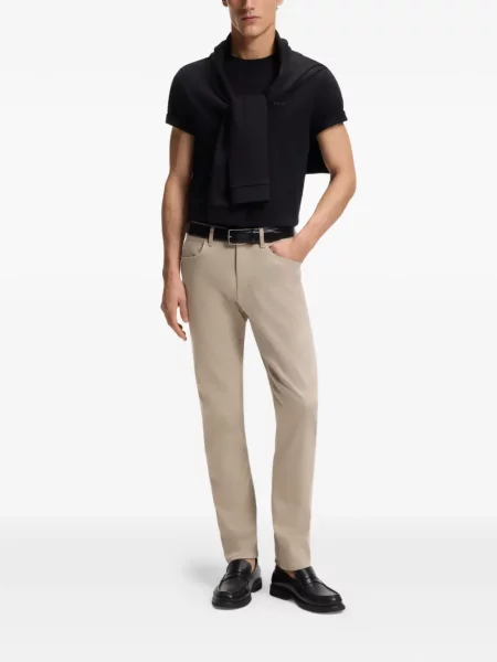 Pantaloni Boss din țesătură twill
