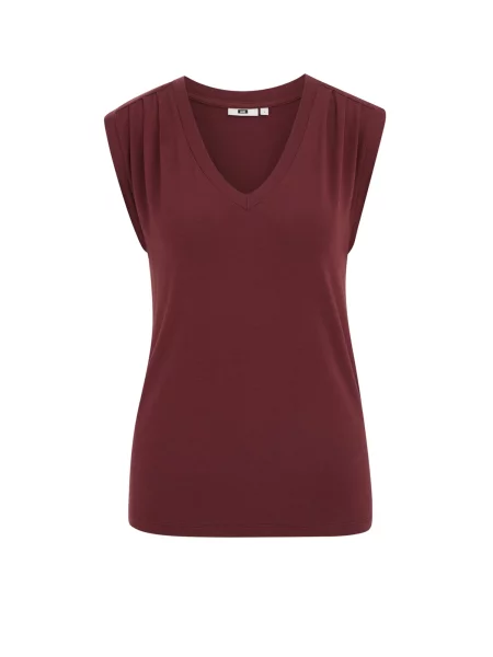 WE Fashion Top roşu închis