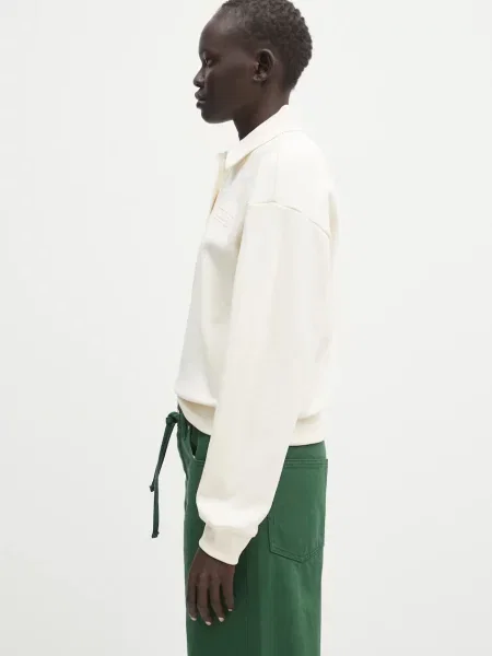 Lacoste bluza gładka beżowy