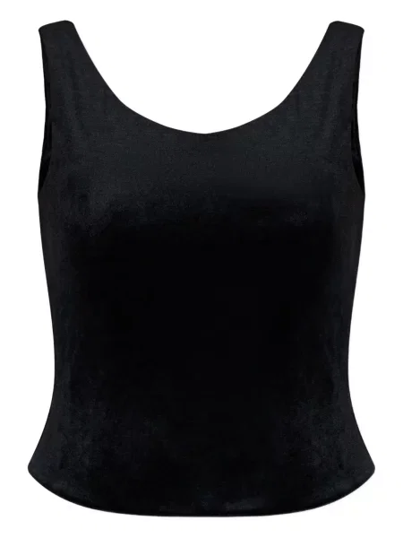 Top Balenciaga de catifea negru