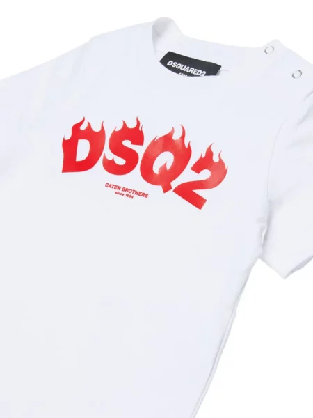 Dětské tričko Dsquared2 bílé