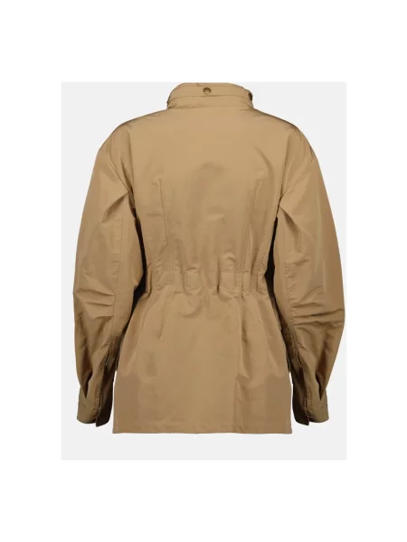 Krótka parka Moncler brązowa