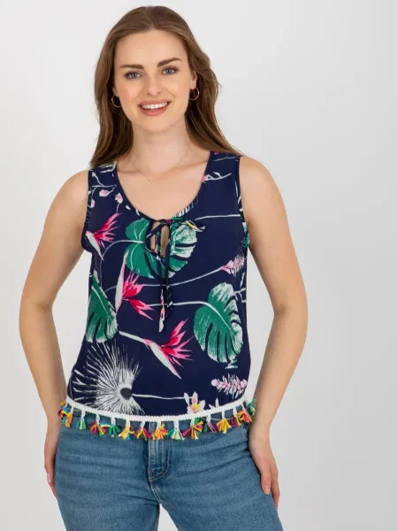 Bluză Fashionhunters albastru