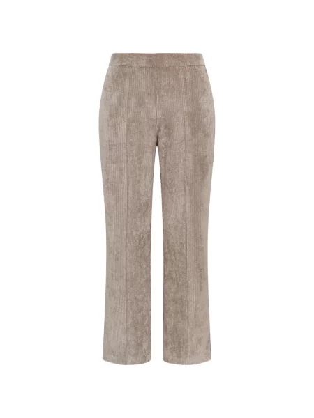 Pantaloni Maliparmi de catifea cord evazate gri