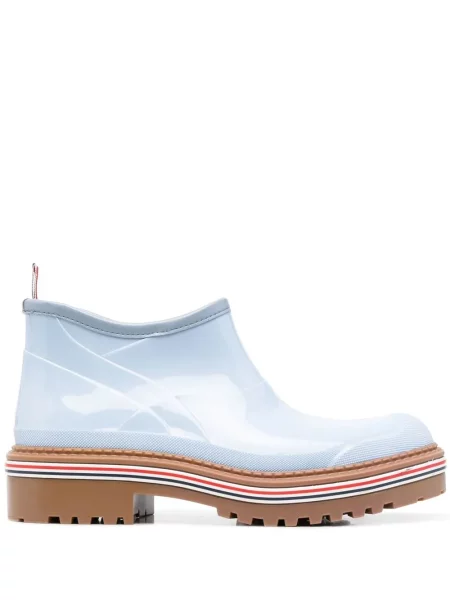 Cizme scurte Thom Browne cu dungi albastru