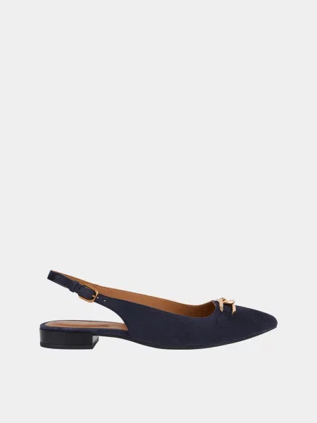 Замшевые босоножки Geox синие