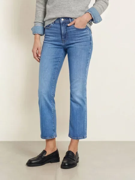 Good American Bootcut Džíny Good Legs indigo