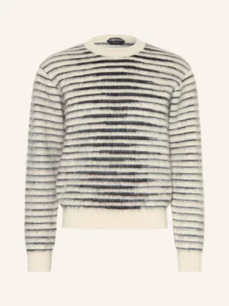 Tom Ford Sweter Z Moheru weiss biały