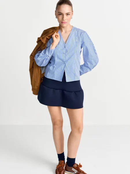 Rich & Royal Bluzka Kobiety niebieski|biały w 34 biała