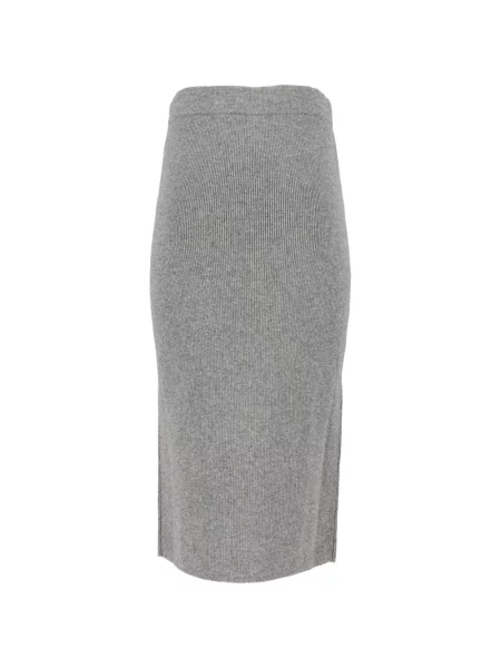 Fustă midi Max Mara tricotate gri