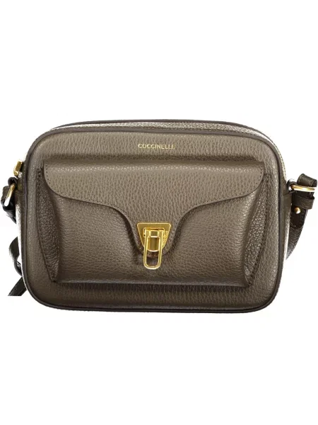 Geanta crossbody Coccinelle din piele verde