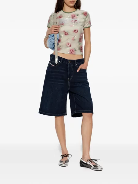 Scurt pantaloni scurți din denim Diesel albastru
