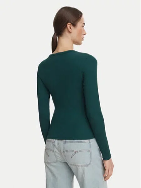 Tommy Jeans Blúz Essential Sötétzöld