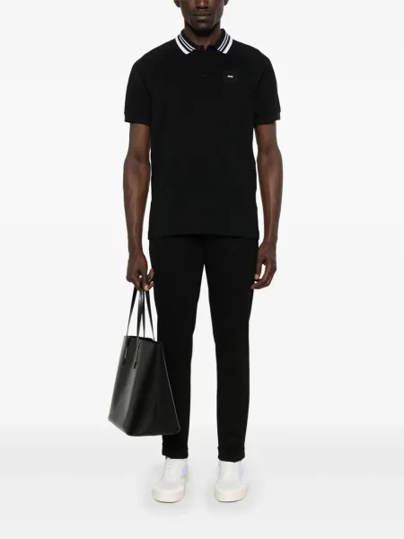 Polo Boss cu dungi negru