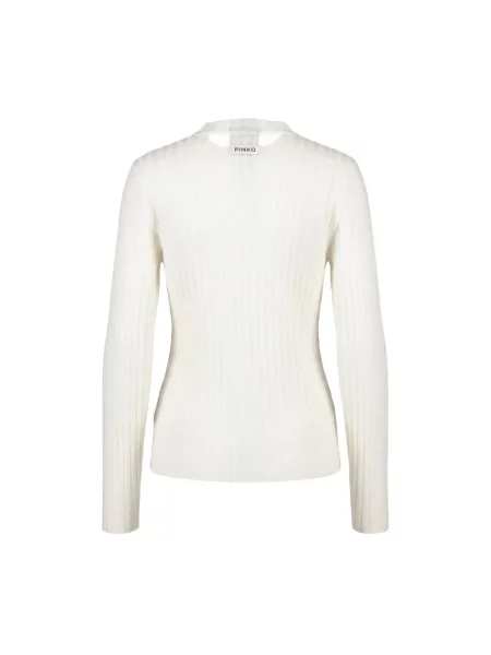 Sweter z golfem Pinko biały