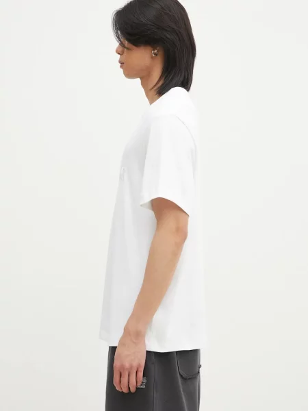 Helmut Lang tricou din Logo Ov Tee.Hvy Ever alb