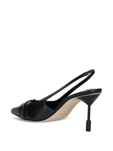 Pantofi cu toc Msgm din piele slingback negru