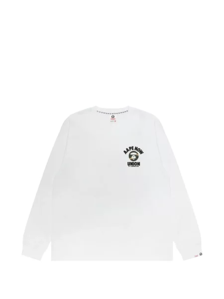 Tricou Aape By A Bathing Ape cu imagine cu model camuflaj alb