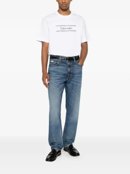 Tricou Calvin Klein cu imagine alb
