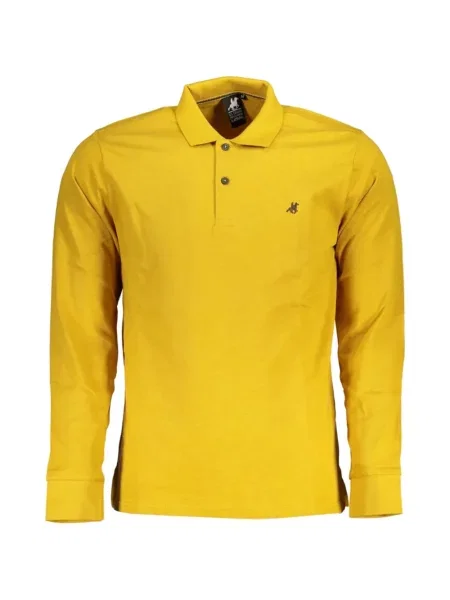 Lung tricou polo U.s. Grand galben