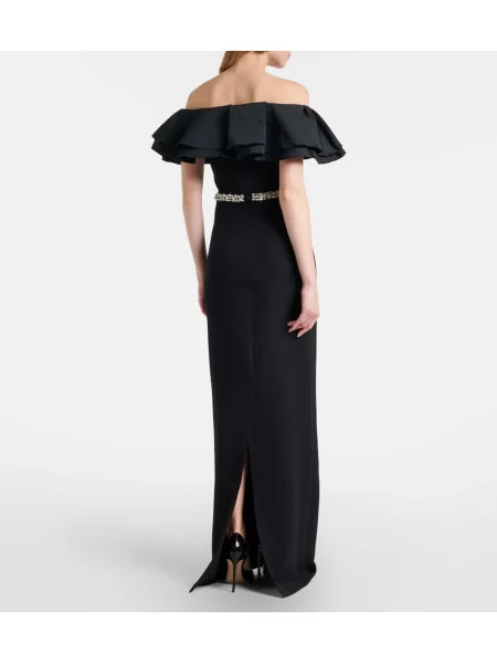 Rochie Safiyaa cu volane negru