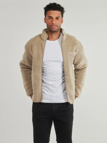 Geacă Fila din fleece bej