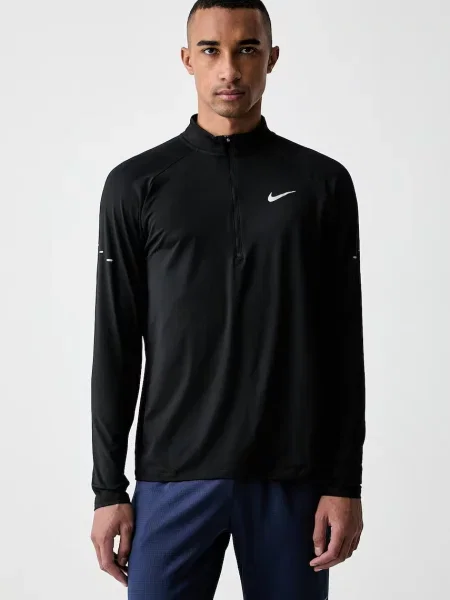Tricou cu mânecă lungă Nike negru