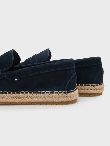 Замшевые лоферы Tommy Hilfiger синие