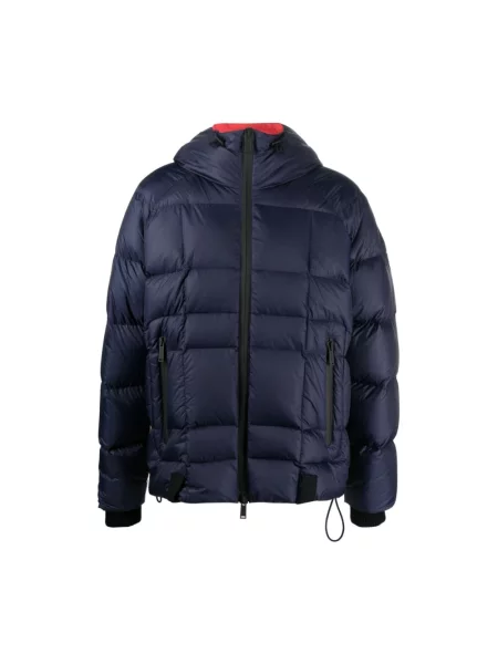 Kurtka puchowa Dsquared2 z nadrukiem niebieska