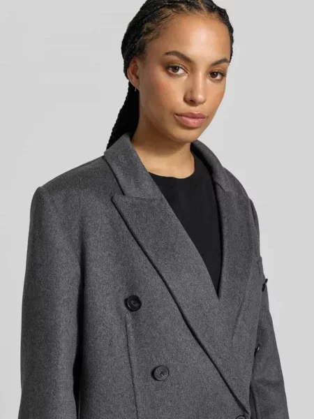 Płaszcz w kroju relaxed fit z mieszanki żywej wełny Victoria Beckham