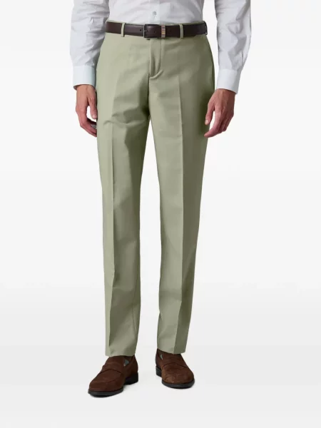 Pantaloni Paul Smith de lână verde