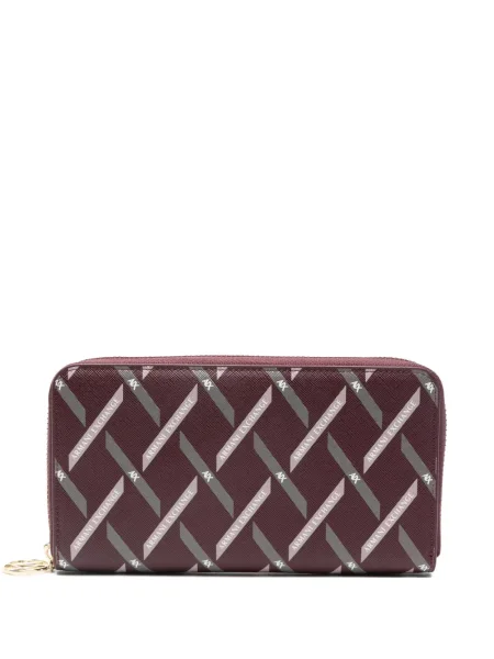 Novčanik Armani Exchange s printom crvena