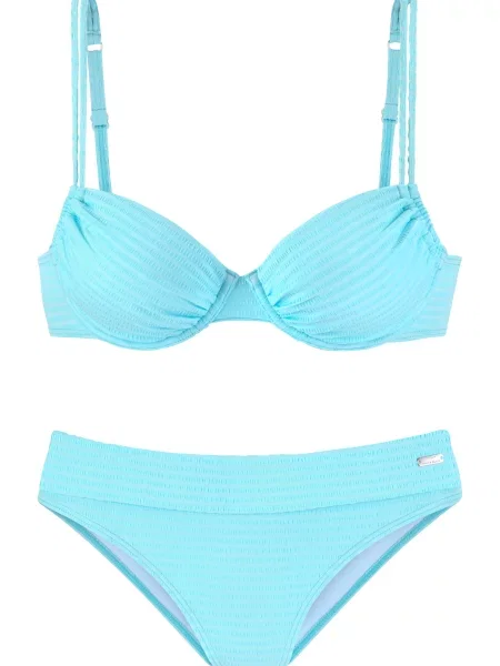 VENICE BEACH Costum de baie două piese aqua albastru
