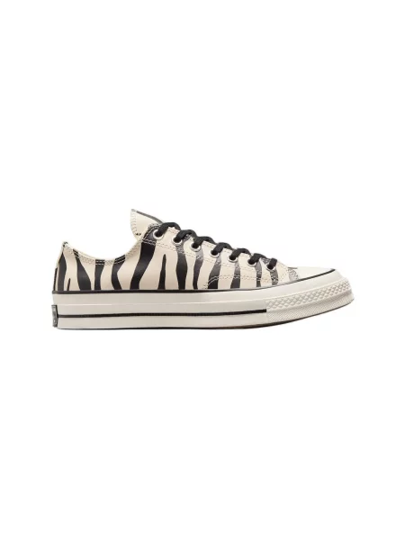Pantofi Converse cu imagine cu model zebră alb