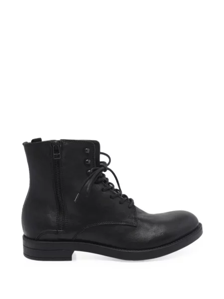 Botine Pawelk's cu șireturi din piele negru