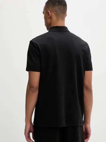 Calvin Klein polo z bawełną czarna