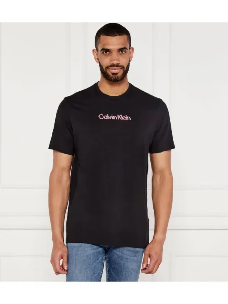 Calvin Klein Jeans Tricou Glitched Logo negru
