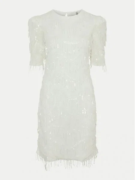 YAS Rochie cocktail Bella alb