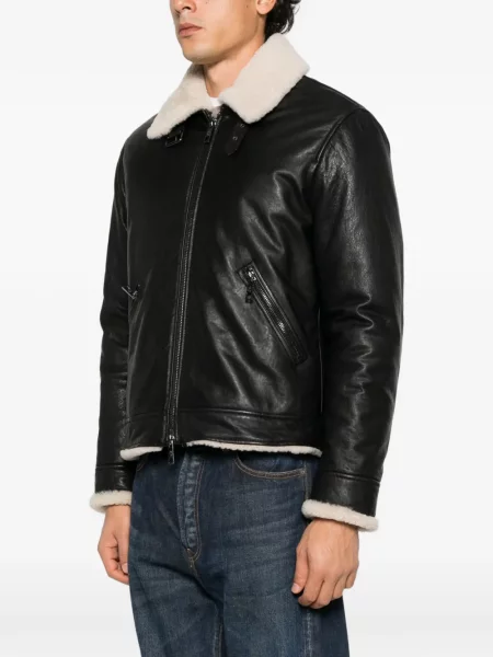 Geanta de piele Brooks Brothers negru