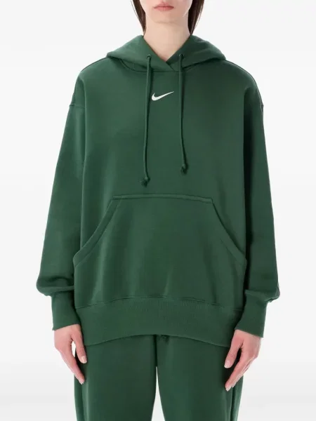 Hanorac cu glugă Nike cu decolteu rotund cu autograf de jumătate de fermoar roz