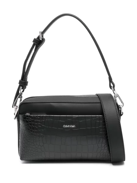 Geantă Calvin Klein cu autograf negru