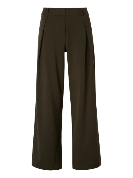 MSCH COPENHAGEN Pantaloni cutați Chica Henrika închis verde