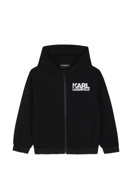 Bluza z kapturem dziecięca Karl Lagerfeld czarna