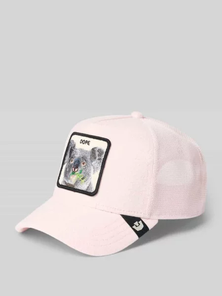 Czapka z daszkiem trucker z haftem model Terry Cloth Koala' Goorin Bros różowa