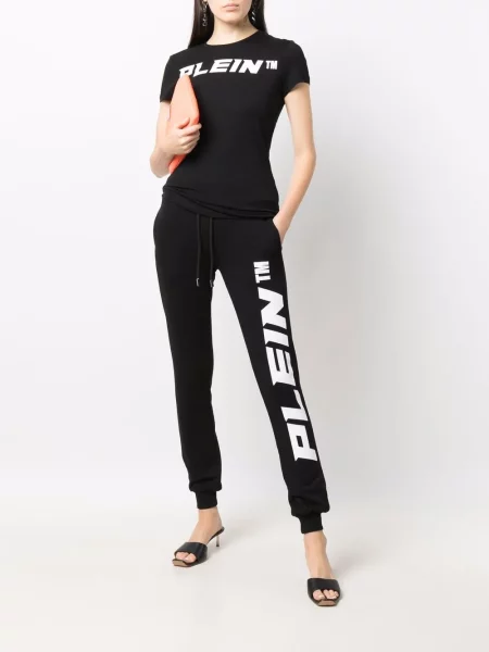 Raštuotas marškinėliai Philipp Plein juoda