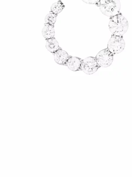 Bílé zlato diamant náušnice Melissa Kaye bílé
