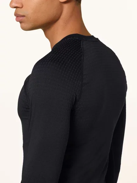 Termo mikina ODLO Performance Warm Bl Top Crew Neck black černá
