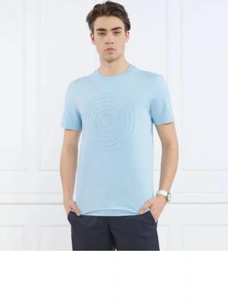 BOSS GREEN Tricou Tee 12 albastru