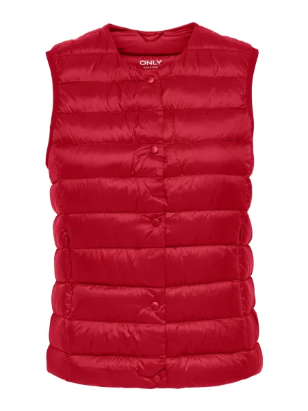ONLY Vestă ONLRUBY' roșu