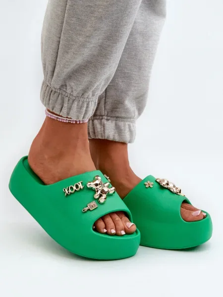 Papuci de casă Kesi verde